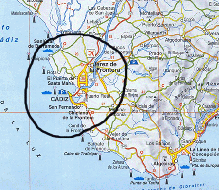 El triangulo del vino y Jerez